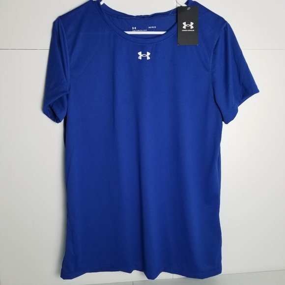 Under Armour Tops - Under Armour Womens Locker Tee T-Shirt Blue Size L